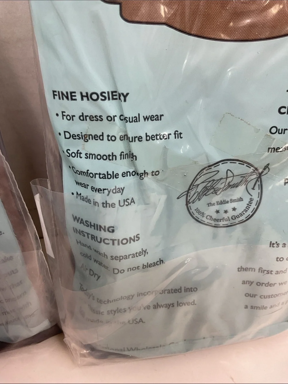 National Fine Hosiery knee high Stockings - Natural-size medium- total of 5